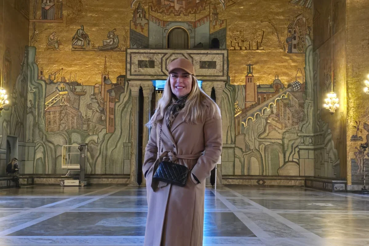Roberta Luchsinger em viagem à Europa em janeiro de 2025 Roberta Luchsinger em viagem à Europa em janeiro de 2025