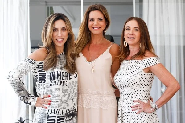 Ana Luiza Favato, Cláudia Salomão e Kika Cardoso Ana Luiza Favato, Cláudia Salomão e Kika Cardoso