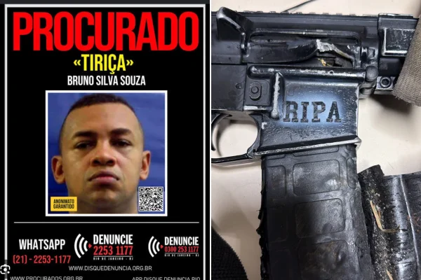 Polícia do Rio mira equipe de “Tiriça”, traficante do CV ligado a Doca