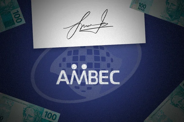 Arte com a logo da Ambec