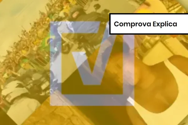 Imagem colorida do Comprova Explica