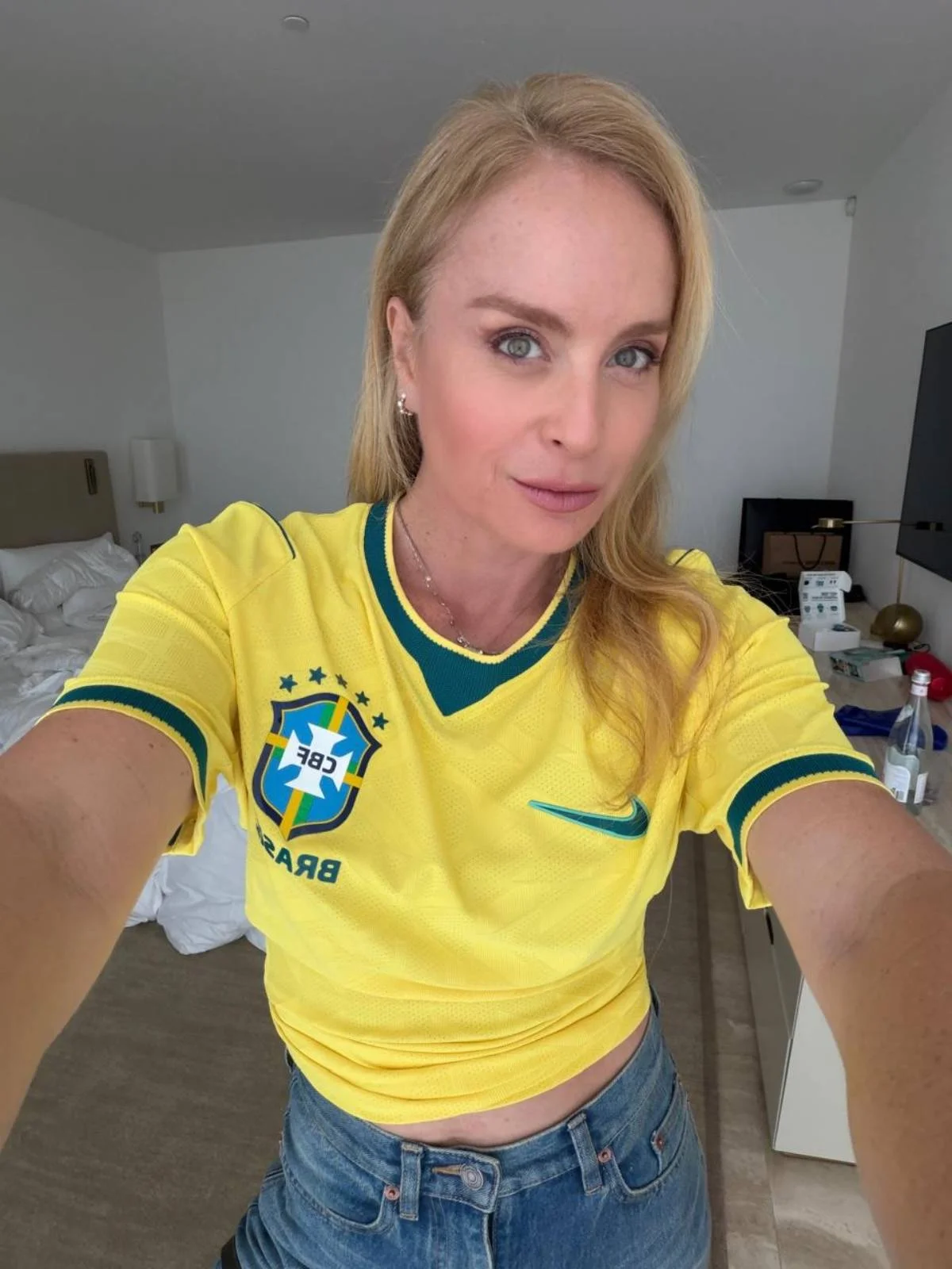 Angélica em momento com a família