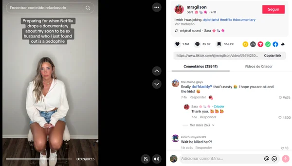 Influencer é morta a tiros pelo marido após denunciá-lo por pedofilia - destaque galeria Influencer é morta a tiros pelo marido após denunciá-lo por pedofilia - destaque galeria