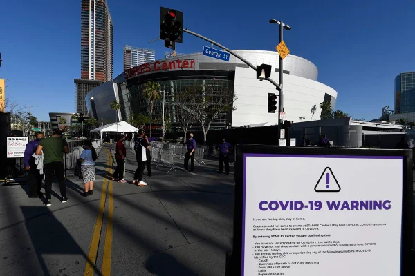 Staples Center Covid NBA