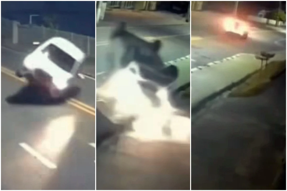 Motorista perde controle do carro, capota e segue viagem normalmente em SC
