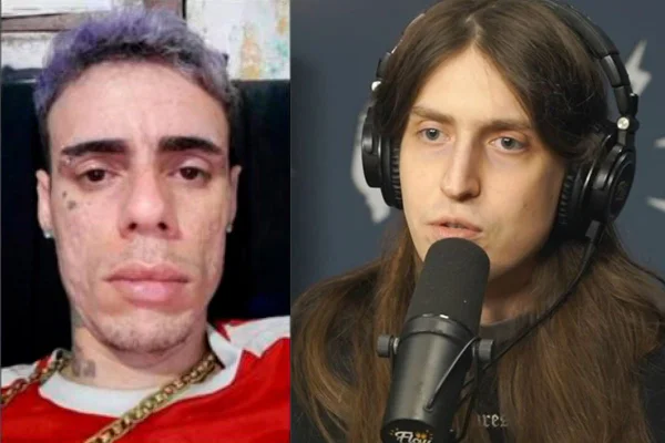 Imagem colorida mostra Cayo Lucas Rodrigues dos Santos e Felca - Metrópoles