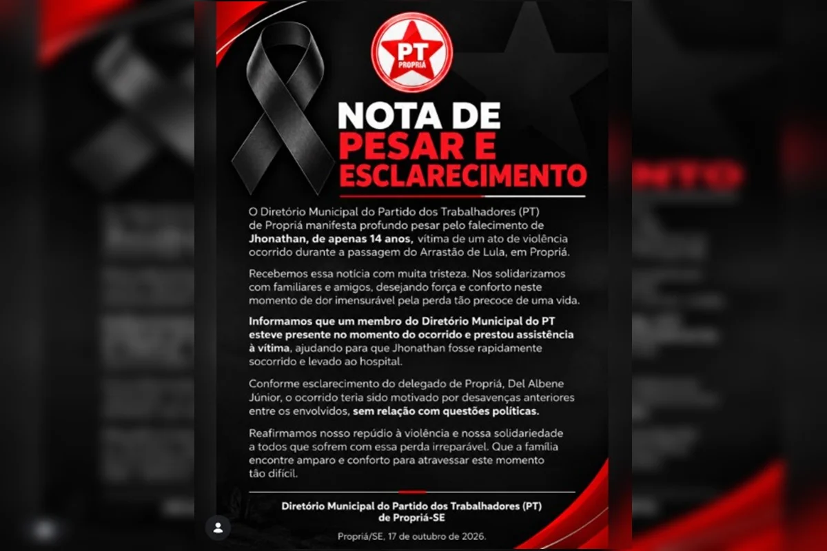 Nota de esclarecimento Nota de esclarecimento