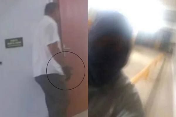 Imagem colorida, Vídeo em celular de corretora morta flagra síndico encapuzado e de luvas - Metrópoles