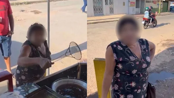 Idosa agride e espirra óleo quente em dono de lanchonete em Cuiabá