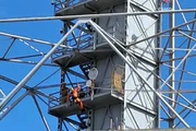 Bombeiros fazem treinamento de resgate em altura na Torre de TV - imagem 4 Bombeiros fazem treinamento de resgate em altura na Torre de TV - imagem 4