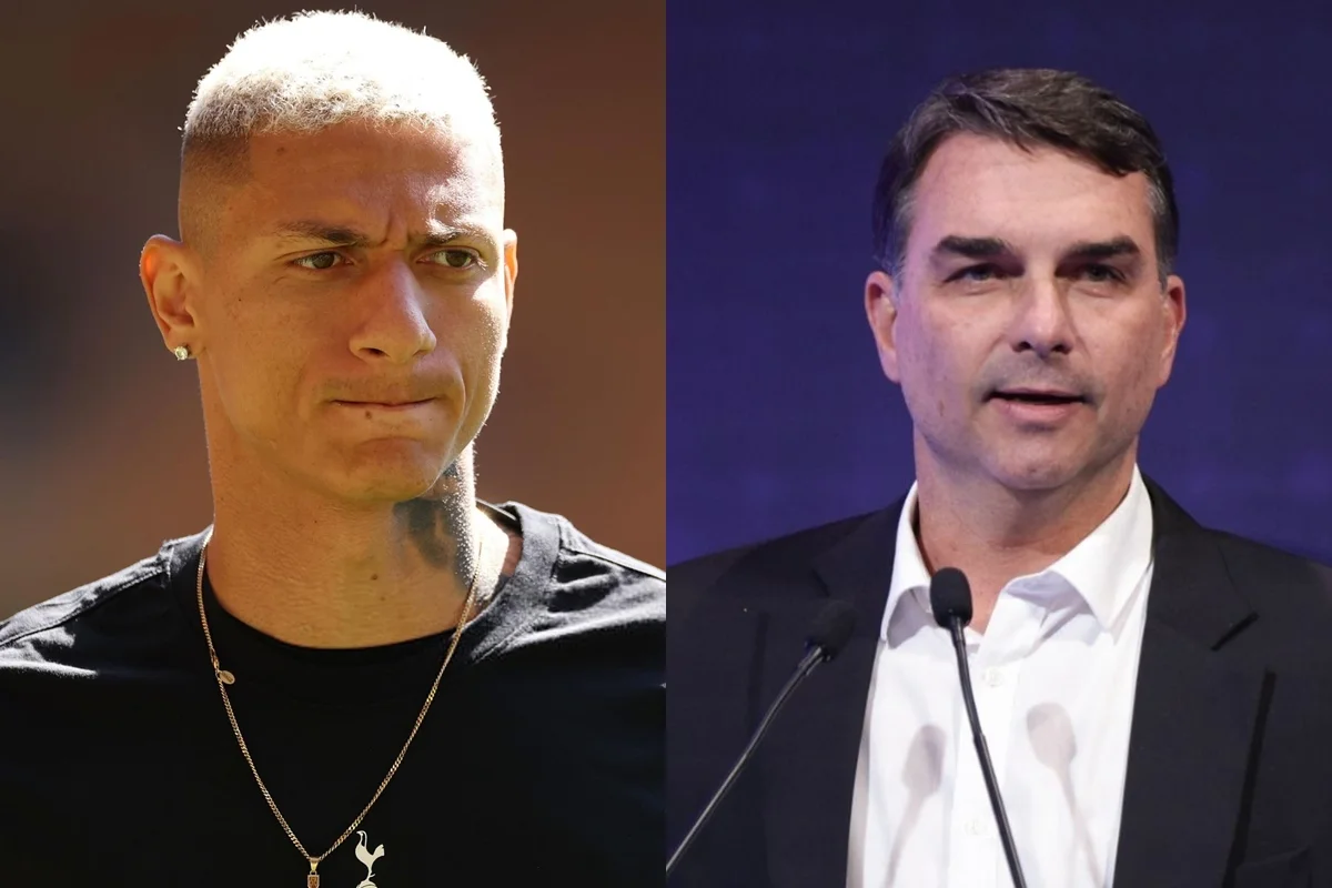 Richarlison e Flávio Bolsonaro Richarlison e Flávio Bolsonaro