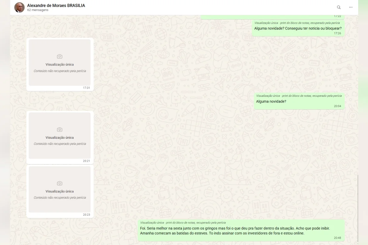 MasterWhats: site que reúne mensagens de Vorcaro volta ao ar após suspensão - imagem 2 MasterWhats: site que reúne mensagens de Vorcaro volta ao ar após suspensão - imagem 2