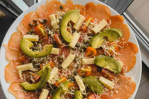 carpaccio de salmão