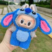 Labubu personalizado com roupa do Stitch Labubu personalizado com roupa do Stitch