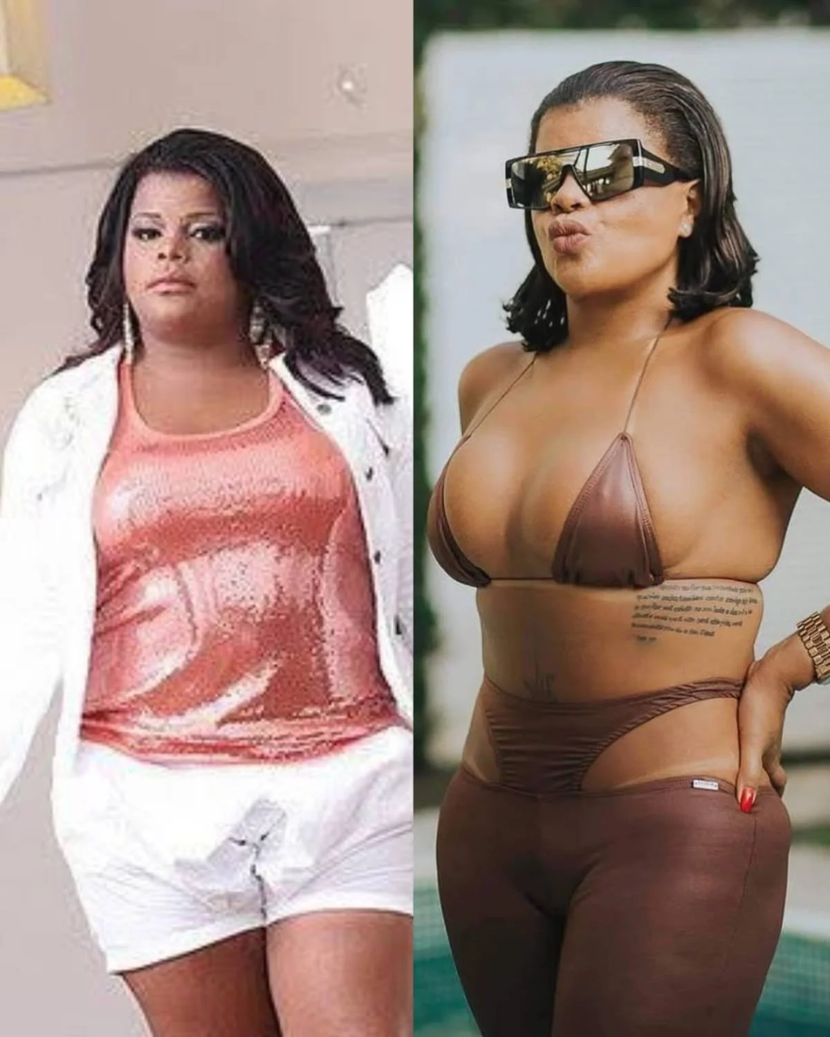 Tati Quebra Barraco mostra antes e depois na trend "Clareou" Tati Quebra Barraco mostra antes e depois na trend "Clareou"