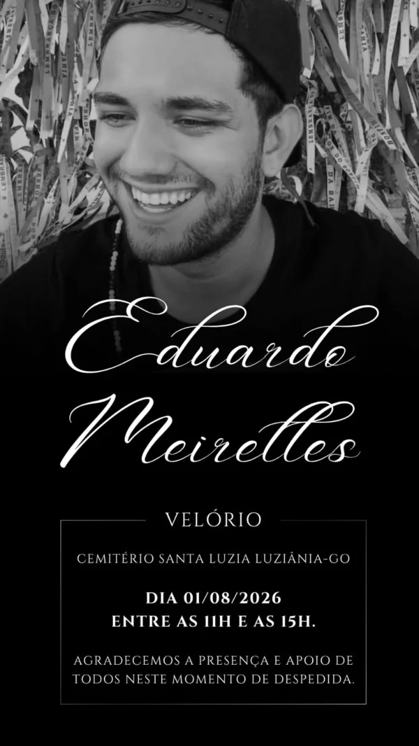 Jornalista Eduardo Meirelles será velado neste sábado em Luziânia - destaque galeria Jornalista Eduardo Meirelles será velado neste sábado em Luziânia - destaque galeria