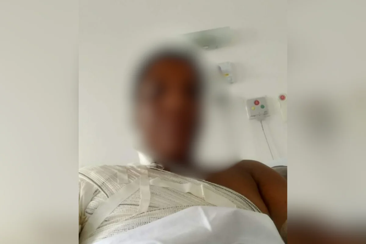 Ela ficou internada por cerca de um mês na Santa Casa de Santos Ela ficou internada por cerca de um mês na Santa Casa de Santos