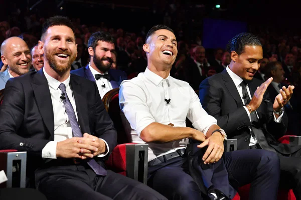 Messi e Cristiano Ronaldo no The Best