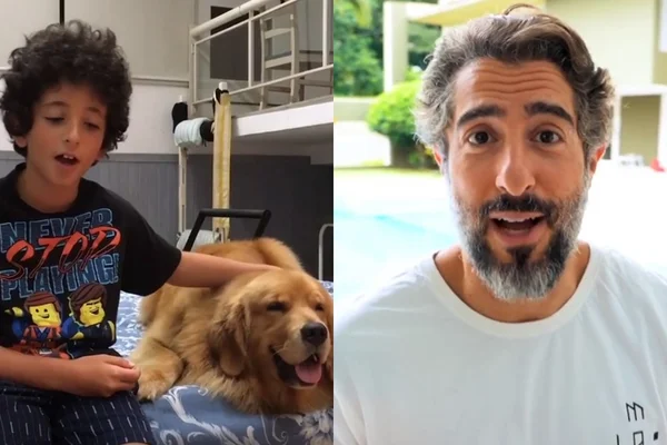 Filho de Marcos Mion encanta ao cantar música de Lady Gaga