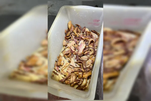 Veja os ingredientes usados em pizza feita com comida estragada