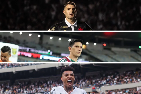 Imagem colorida de atacantes do campeonato carioca - Metrópoles