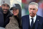 Ana Galocha, Davide Ancelotti e Carlo Ancelotti.