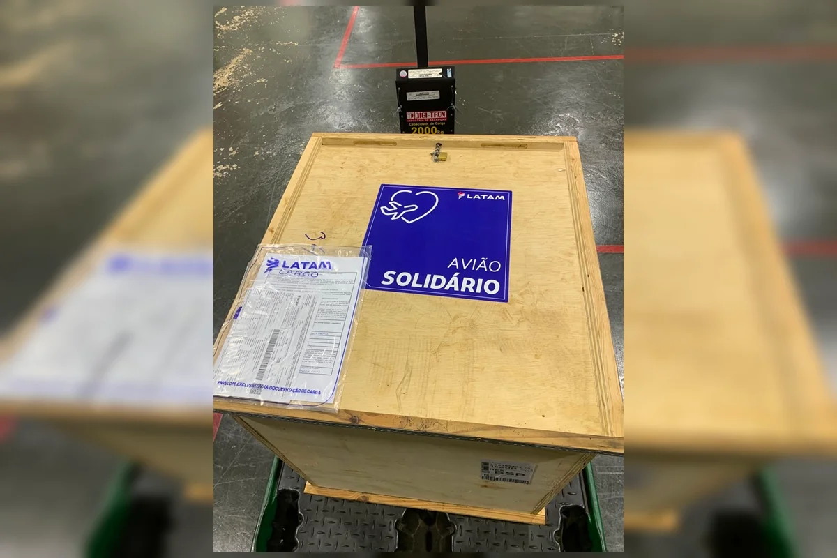 Ela foi transportada gratuitamente para Brasília pelo programa Avião Solidário, da LATAM Ela foi transportada gratuitamente para Brasília pelo programa Avião Solidário, da LATAM