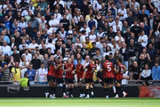 Comemoração dos jogadores do Bournemouth