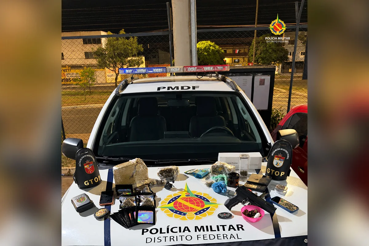 Traficante ameaça motoristas e vai preso após monitoramento da PMDF