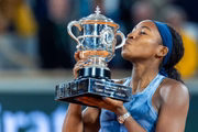 Em junho de 2025, Coco Gauff venceu seu primeiro torneio de Roland Garros