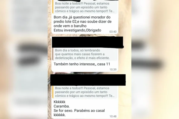 Gritos de moradora geram debate em grupo de condomínio: “Agressão ou sexo selvagem”