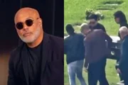 Renner ficou ao lado do corpo de Rick e carregou caixão até o sepultamento Renner ficou ao lado do corpo de Rick e carregou caixão até o sepultamento