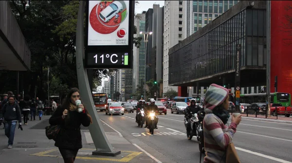 São Paulo registra frio de 9,5º em plena metade de novembro