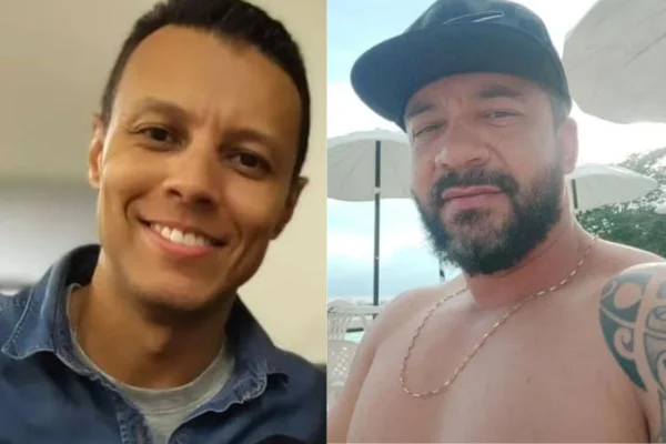 Claydson Bahiense Viana (esq) e Ângelo Magno Ferreira Dias Galvão (dir) videochamada - Metrópoles