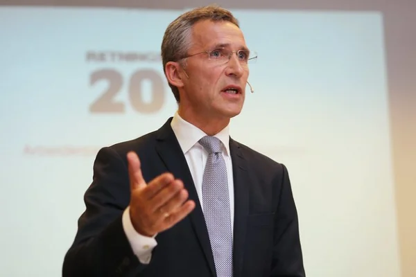 Jens Stoltenberg, chefe da otan fala / reprodução Metrópoles