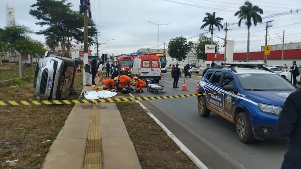 imagem colorida mulher morre atropelada faixa de pedestres varzea grande