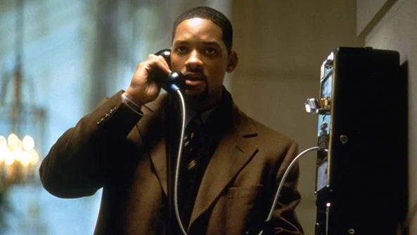 Will Smith em "Inimigo do Estado" (1998): thriller paranoico do diretor Tony Scott Will Smith em "Inimigo do Estado" (1998): thriller paranoico do diretor Tony Scott