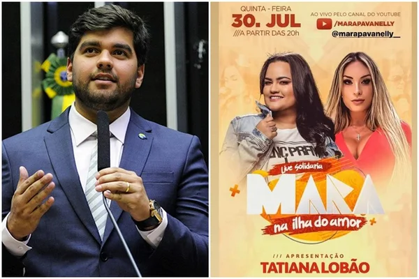 Deputado federal Marreco Filho patrocina live no Maranhão com aglomeração