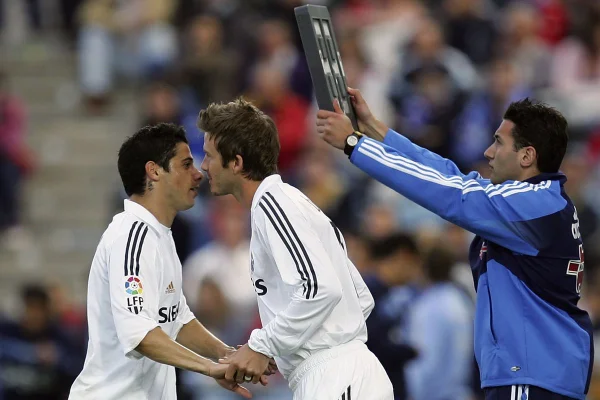 Cicinho e Beckham no Real Madrid
