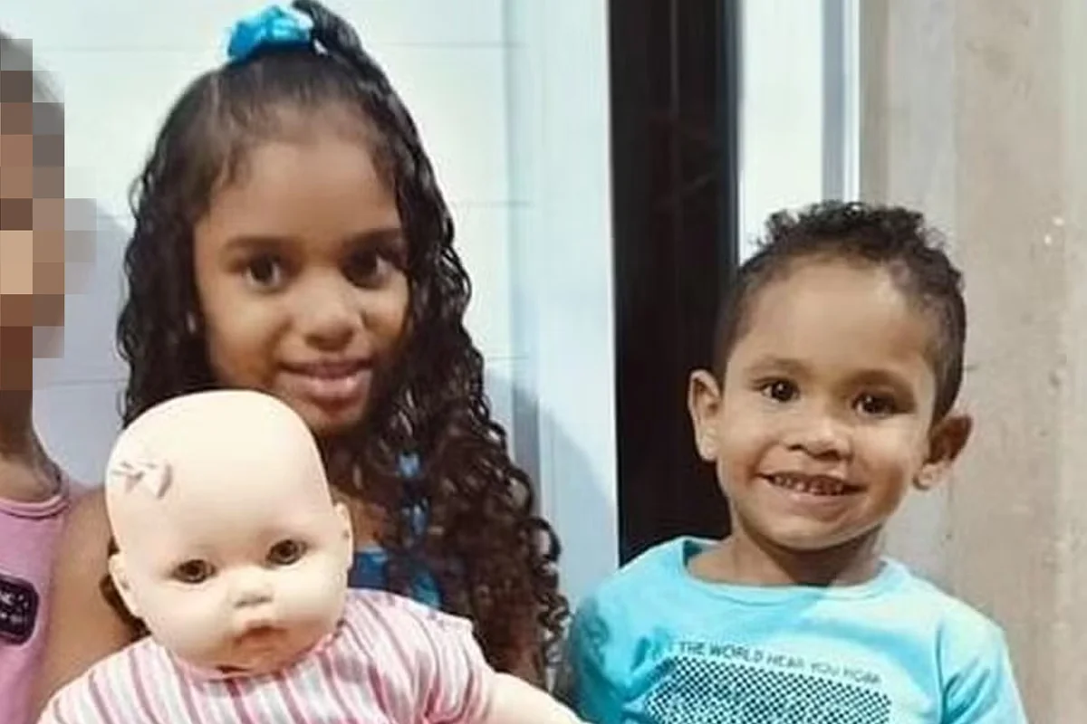 Irmãos tinham 7 e 5 anos Irmãos tinham 7 e 5 anos