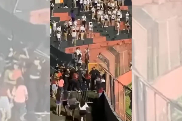 Vídeo: torcedoras de Sport e ABC brigam durante partida da Série B