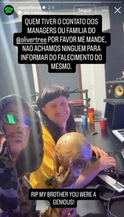 Cantor Oliver Tree está entre as vítimas da tragédia Cantor Oliver Tree está entre as vítimas da tragédia