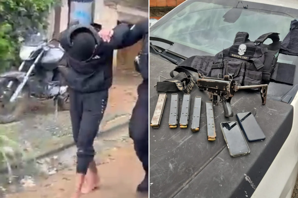 Taz, líder do braço armado de milícia, é preso com fuzil e colete da equipe