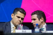 Davi Alcolumbre e Hugo Motta