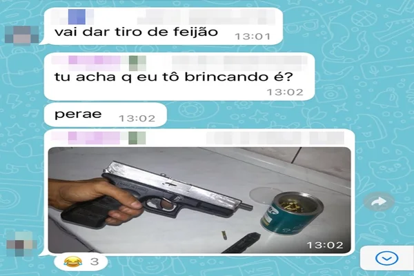 3º caso em uma semana: aluno envia foto de arma e ameaça de "massacre"