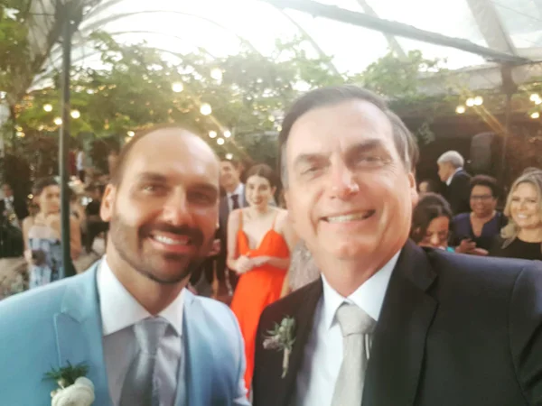 Jair Bolsonaro em casamento do filho 03, Eduardo Bolsonaro