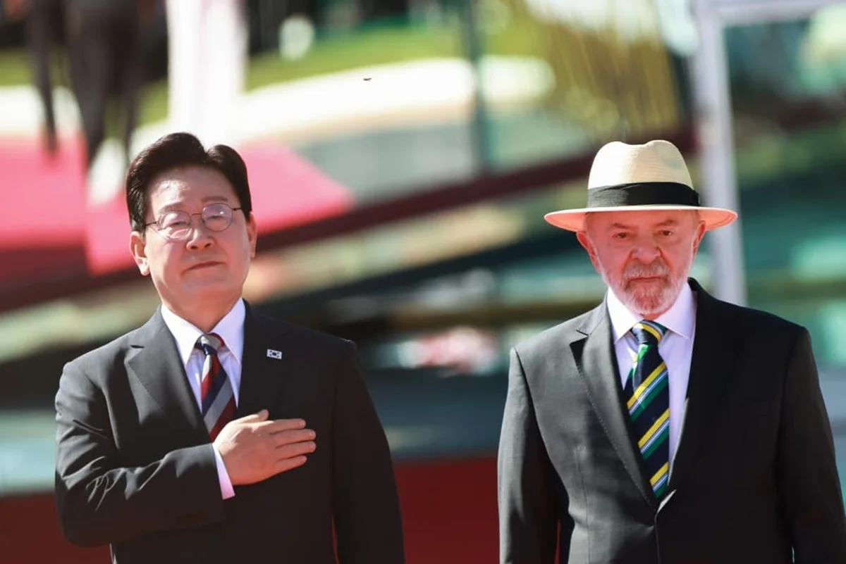 Lula recebe presidente da Coreia do Sul no Palácio da Alvorada - imagem 4 Lula recebe presidente da Coreia do Sul no Palácio da Alvorada - imagem 4