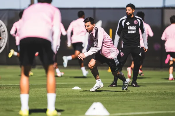 Lionel Messi treinando no Inter Miami