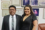 Desembargador José James, do TJPI, e a filha Lia Rachel, que é advogada Desembargador José James, do TJPI, e a filha Lia Rachel, que é advogada