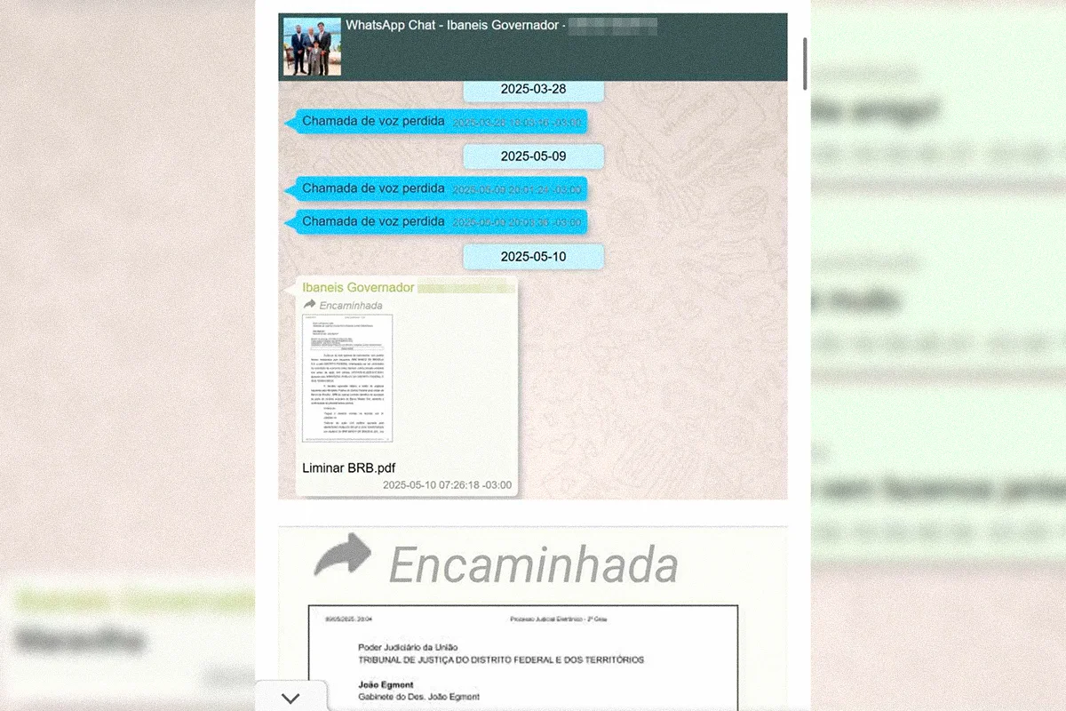Diálogos de Ibaneis Rocha e Daniel Vorcaro Diálogos de Ibaneis Rocha e Daniel Vorcaro